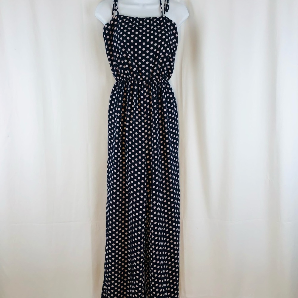 Mike & Joey polka dot spaghetti strap jump suit M